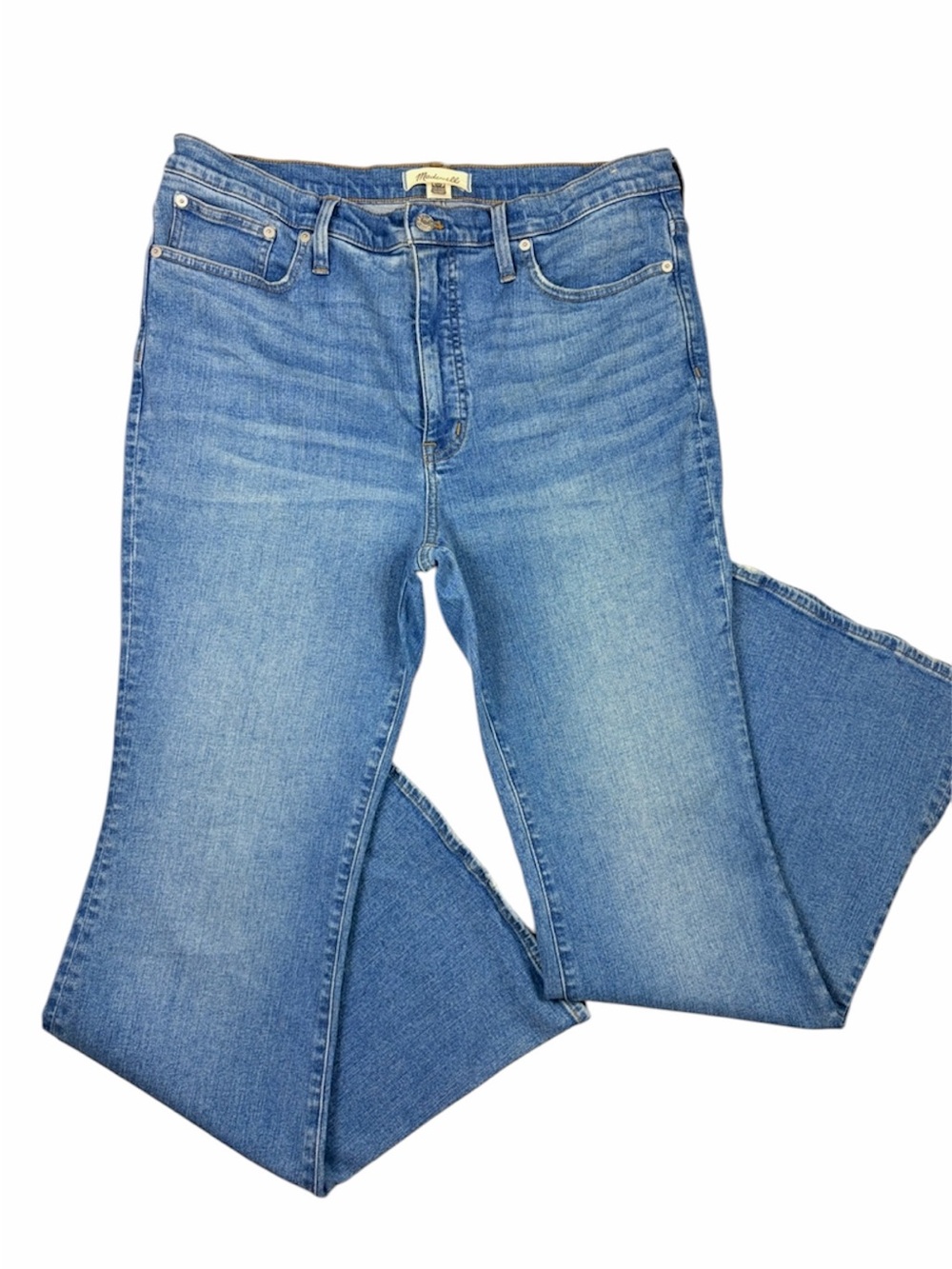Madewell Skinny Flare 70’s Jeans Women’s Size 12 Medium Wash Stretch Denim